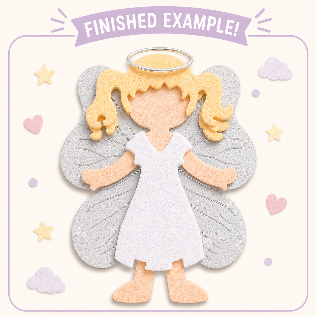 Angel Dress Up Doll Craft Kit for Kids - Faith-Inspired Creative Activity