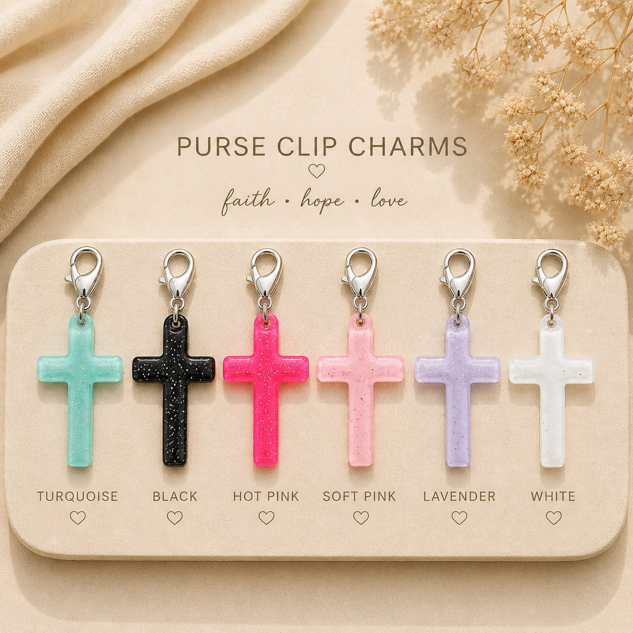 Faith Inspiration Purse Charms