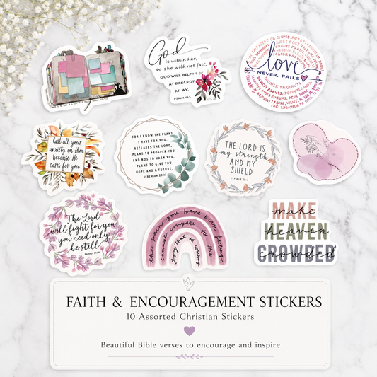 Bible verse sticker pack