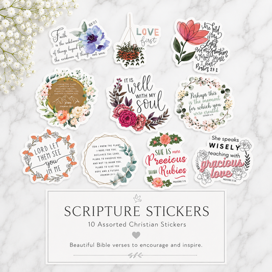 Bible verse stickers for journaling