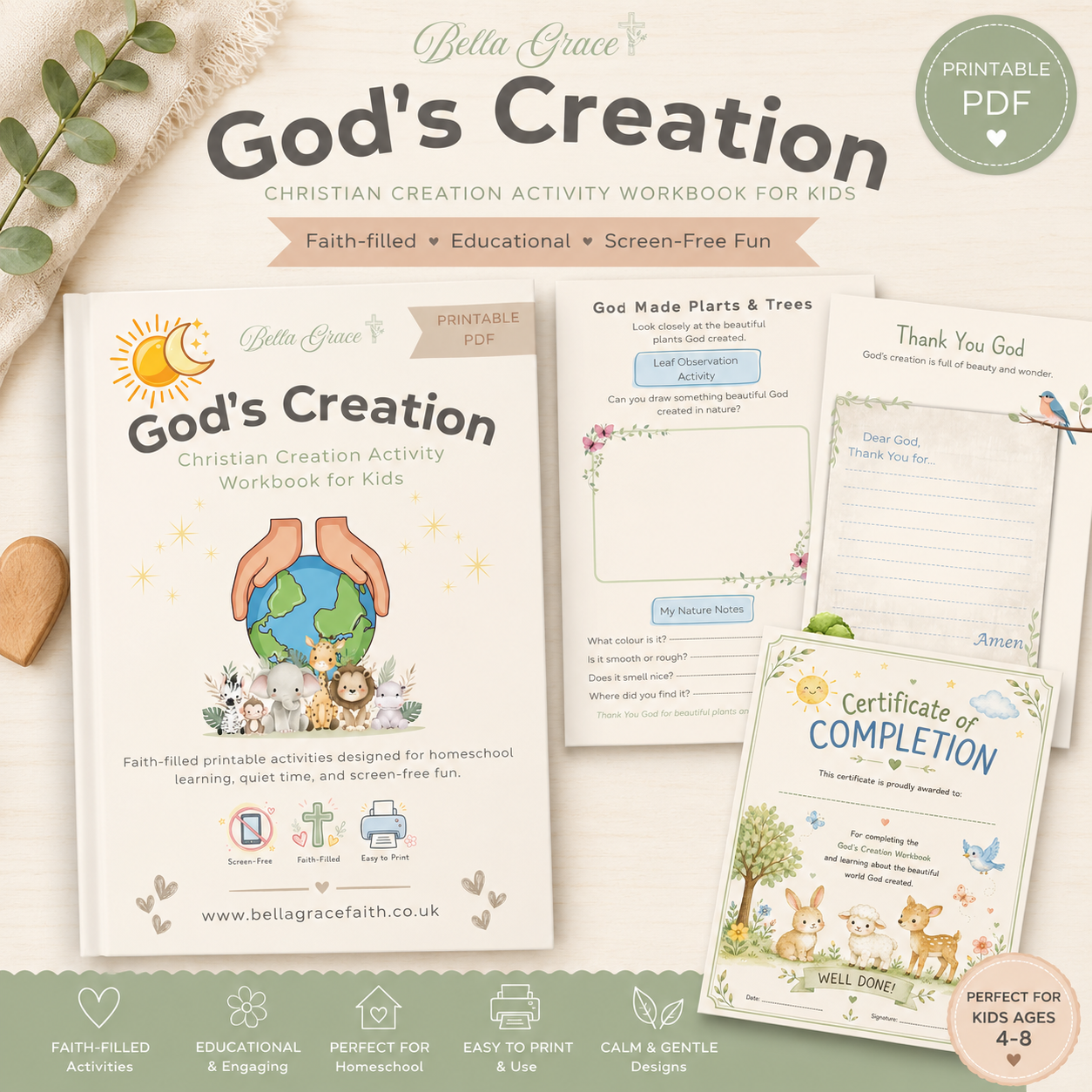 Christian Creation Workbook for Preschool and Early Years