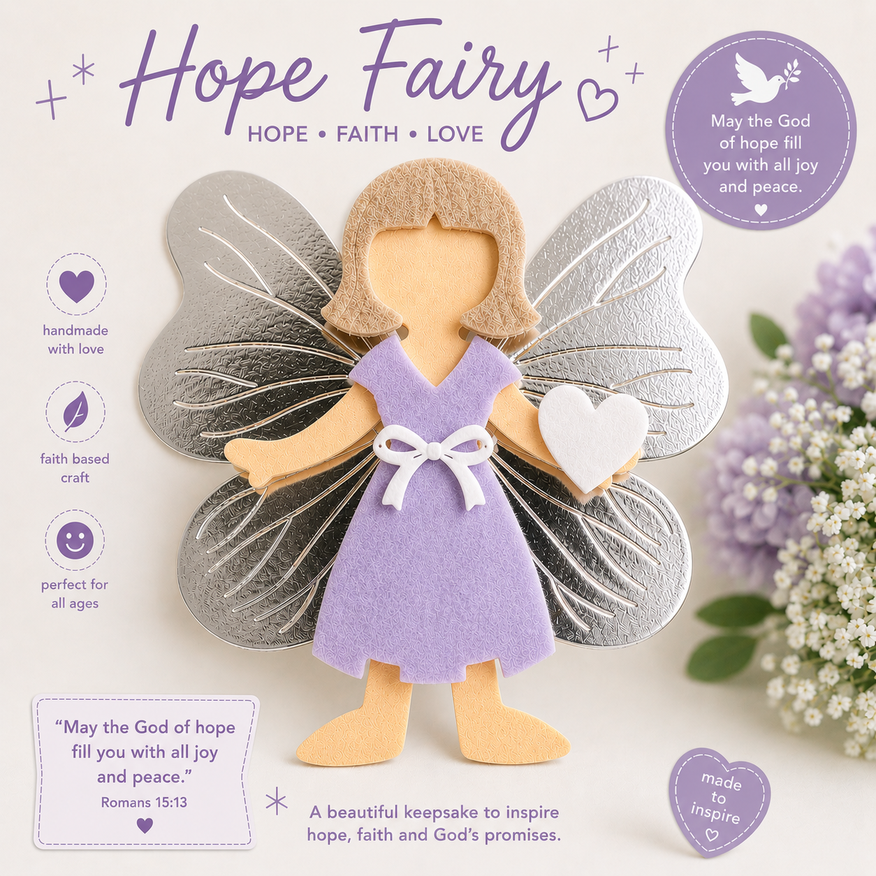 Hope fairy craft kit christian craft activity