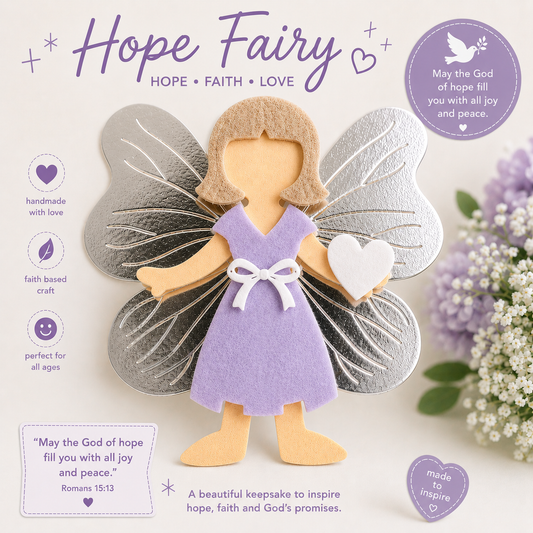 Hope fairy craft kit christian craft activity
