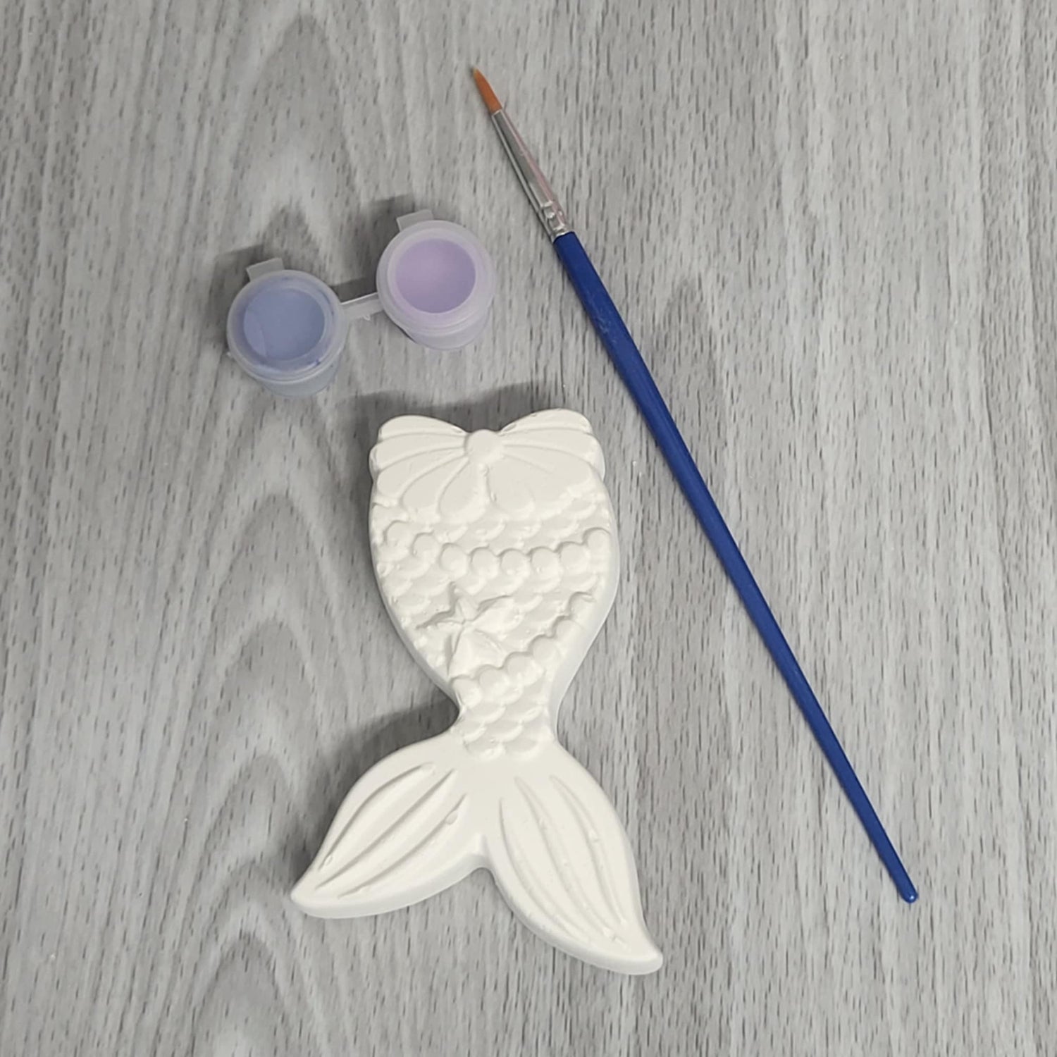 Mermaid tail DIY plaster painting kit creative activity for children