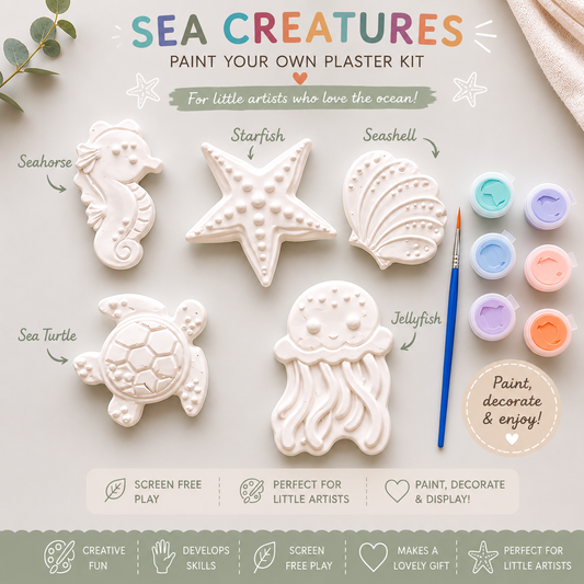Paint your own sea creatures kit