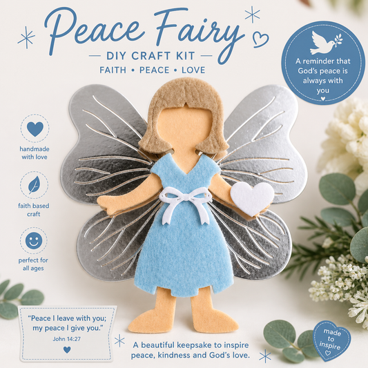 Peace fairy christian craft kit