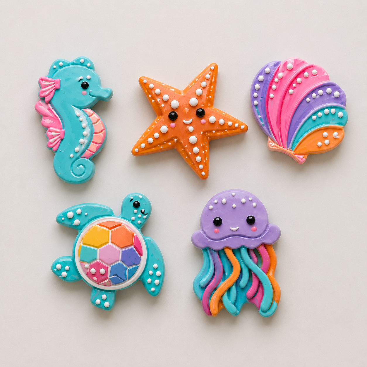 Sea life plaster painting set